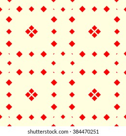 Seamless pattern with symmetric geometric ornament. Vector illustration.