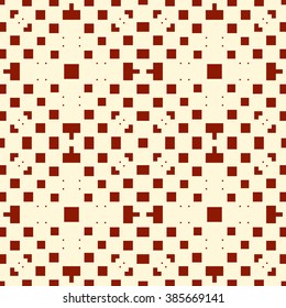 Seamless pattern with symmetric geometric ornament. Mosaic abstract background. Elements repeated wallpaper. Vector illustration