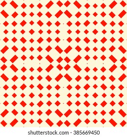 Seamless pattern with symmetric geometric ornament. Mosaic abstract background. Elements repeated wallpaper. Vector illustration