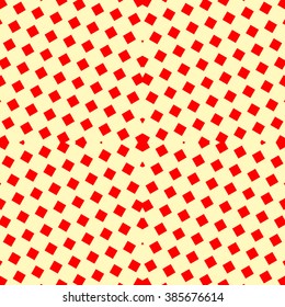 Seamless pattern with symmetric geometric ornament. Mosaic abstract background. Elements repeated wallpaper. Vector illustration
