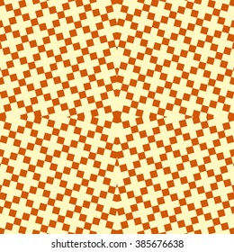 Seamless pattern with symmetric geometric ornament. Mosaic abstract background. Elements repeated wallpaper. Vector illustration