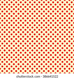 Seamless pattern with symmetric geometric ornament. Ornamental  texture. Polka dot abstract background. Vector illustration