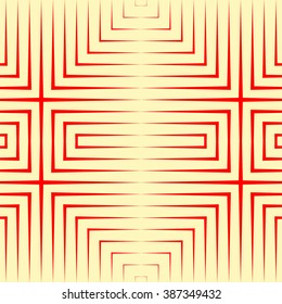 Seamless pattern with symmetric geometric ornament. Tribal abstract background. Abstract repeated wallpaper. Vector illustration