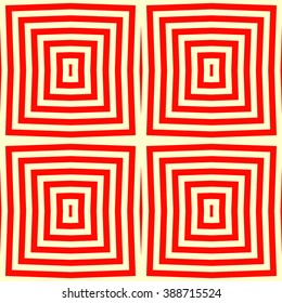 Seamless pattern with symmetric geometric ornament. Ornamental texture. Abstract background. Abstract repeated wallpaper. Vector illustration