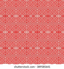Seamless pattern with symmetric geometric ornament. Striped abstract background. Abstract repeated triangles wallpaper. Vector illustration