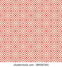 Seamless pattern with symmetric geometric ornament. Ornamental abstract background. Abstract repeated wallpaper. Vector illustration