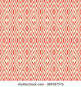 Seamless pattern with symmetric geometric ornament. Ornamental abstract background. Abstract repeated wallpaper. Vector illustration