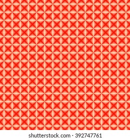 Seamless pattern with symmetric geometric ornament. Polygons red white abstract background. Geometrical figures abstract. Abstract repeated wallpaper. Vector illustration