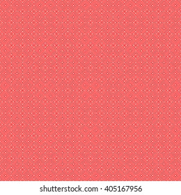 Seamless pattern with symmetric geometric ornament. Red white circles abstract background. Abstract repeated spheres and lines wallpaper. Vector illustration
