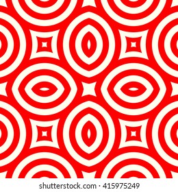 Seamless pattern with symmetric geometric ornament. Ornamental mosaic texture. Kaleidoscope abstract background. Vector illustration