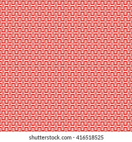 Seamless pattern with symmetric geometric ornament. Abstract repeated stylized hourglasses wallpaper. Vector illustration