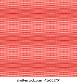 Seamless pattern with symmetric geometric ornament. Zigzag striped red white abstract background. Curved lines abstract repeated wallpaper. Vector illustration