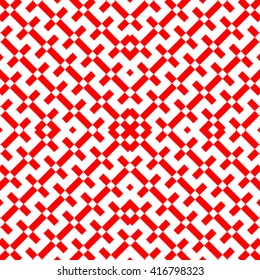 Seamless pattern with symmetric geometric ornament. Ethnic abstract background. Abstract repeated wallpaper. Vector illustration