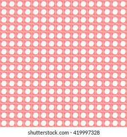Seamless pattern with symmetric geometric ornament. Red sharp lines stylized lights abstract background. 3d optical illusion effect wallpaper. Vector illustration