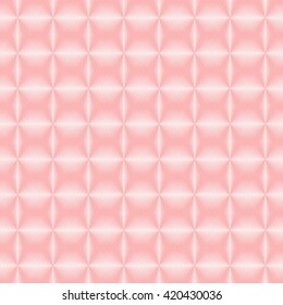 Seamless pattern with symmetric geometric ornament. Faded red white sharp lines abstract background. 3d optical illusion effect wallpaper. Vector illustration
