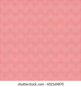 Seamless pattern with symmetric geometric ornament. Red curve abstract background. Ornament picture wallpaper. Vector illustration