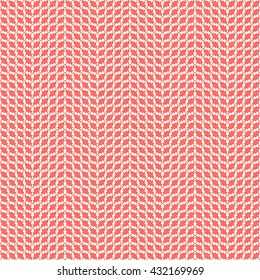 Seamless pattern with symmetric geometric ornament. Red curve abstract background. Ornament picture wallpaper. Vector illustration