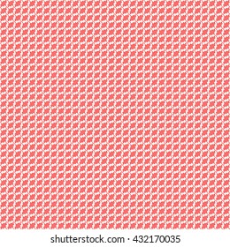 Seamless pattern with symmetric geometric ornament. Red curve abstract background. Ornament picture wallpaper. Vector illustration
