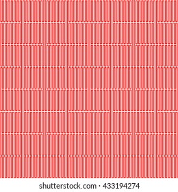 Seamless pattern with symmetric geometric ornament. Red curve abstract background. Ornament picture wallpaper. Vector illustration