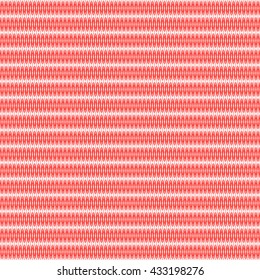 Seamless pattern with symmetric geometric ornament. Red curve abstract background. Ornament picture wallpaper. Vector illustration