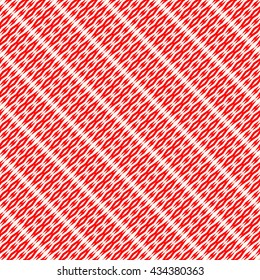 Seamless pattern with symmetric geometric ornament. Red rhombuses, squares and curves abstract background. Ornament picture wallpaper. Vector illustration