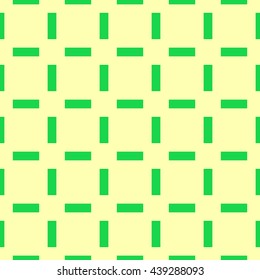 Seamless pattern with symmetric geometric ornament. Color strokes abstract background. Repeated blocks wallpaper. Vector illustration