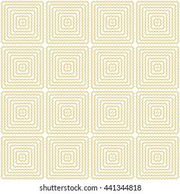 Seamless pattern with symmetric geometric ornament. Abstract repeated triangles background. Mosaic wallpaper. Vector illustration