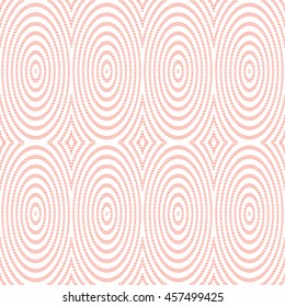 Seamless pattern with symmetric geometric ornament. Color stylized circles and rhombuses abstract background. Creative wallpaper. Vector illustration