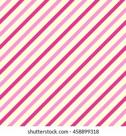 Seamless pattern with symmetric geometric ornament. Diagonal striped abstract wallpaper. Color line digital paper for scrapbook, fabric, textile print, page fill, gift. Vector illustration