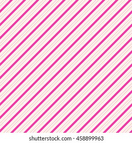 Seamless pattern with symmetric geometric ornament. Diagonal striped abstract wallpaper. Color line digital paper for scrapbook, fashion design, textile print, page fill,  gift. Vector illustration