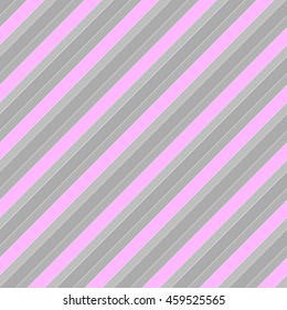 Seamless pattern with symmetric geometric ornament. Diagonal striped abstract wallpaper. Color lines digital paper for scrapbook, textile print, page fill. Vector illustration