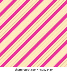 Seamless pattern with symmetric geometric ornament. Diagonal striped abstract wallpaper. Color lines digital paper for scrapbook, textile print, page fill. Vector illustration