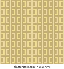 Seamless pattern with symmetric geometric ornament. Ethnic and tribal motifs. Repeated semi-squares and lines background. Creative wallpaper. Vector illustration 