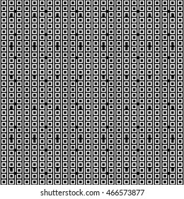 Seamless pattern with symmetric geometric ornament. Repeated squares and lines background. Creative wallpaper. Vector illustration