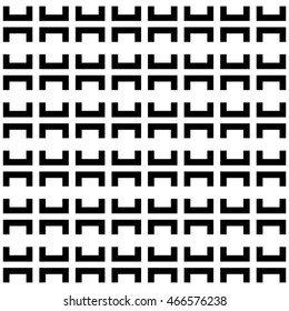 Seamless pattern with symmetric geometric ornament. Ethnic and tribal motifs. Repeated semi-squares background. Creative wallpaper. Vector illustration 