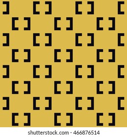 Seamless pattern with symmetric geometric ornament. Ethnic and tribal motifs. Repeated semi-squares background. Creative wallpaper. Vector illustration 