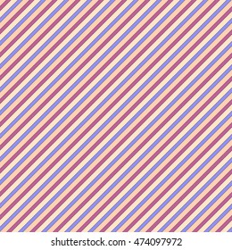Seamless pattern with symmetric geometric ornament. Diagonal striped abstract wallpaper. Color lines digital paper for scrapbook, textile print, page fill. Vector illustration