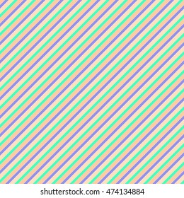 Seamless pattern with symmetric geometric ornament. Diagonal striped abstract wallpaper. Color lines digital paper for scrapbook, textile print, page fill. Vector illustration