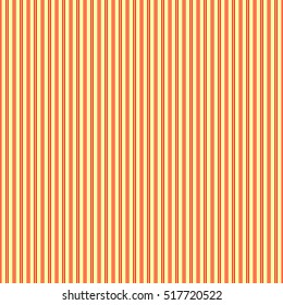 Seamless pattern with symmetric geometric ornament. Red vertical stripes abstract on yellow background. Lines wallpaper. Digital paper for scrapbook, textile print, page fill. Vector art illustration