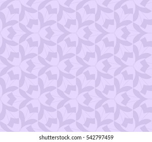 Seamless pattern with symmetric geometric ornament. Ornamental mosaic texture. Abstract background. Vector illustration.