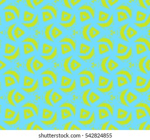 Seamless pattern with symmetric geometric ornament. Ornamental mosaic texture. Abstract background. Vector illustration.