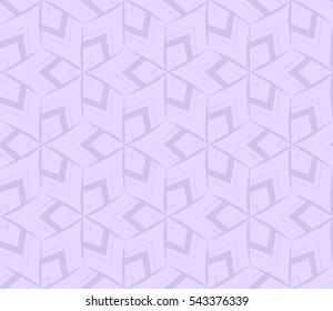 Seamless pattern with symmetric geometric ornament. Ornamental mosaic texture. Abstract background. Vector illustration.