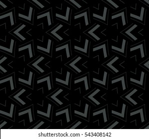Seamless pattern with symmetric geometric ornament. Ornamental mosaic texture. Abstract background. Vector illustration.