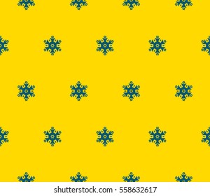 Seamless pattern with symmetric geometric ornament. Ornamental mosaic texture. Abstract background. Vector illustration.