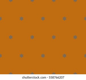 Seamless pattern with symmetric geometric ornament. Ornamental mosaic texture. Abstract background. Vector illustration.