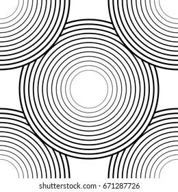 Seamless pattern with symmetric geometric ornament. Vector illustration.