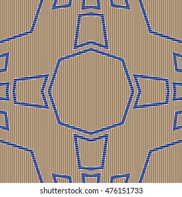  Seamless pattern with symmetric ornament. 