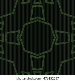 Seamless pattern with symmetric ornament