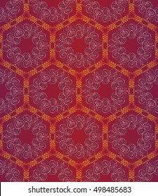 Seamless pattern, symmetric, silver and gradient lines