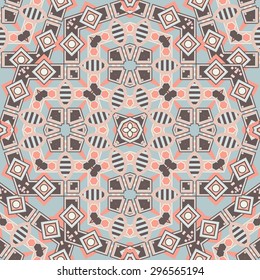 Seamless pattern of symmetrical ornament